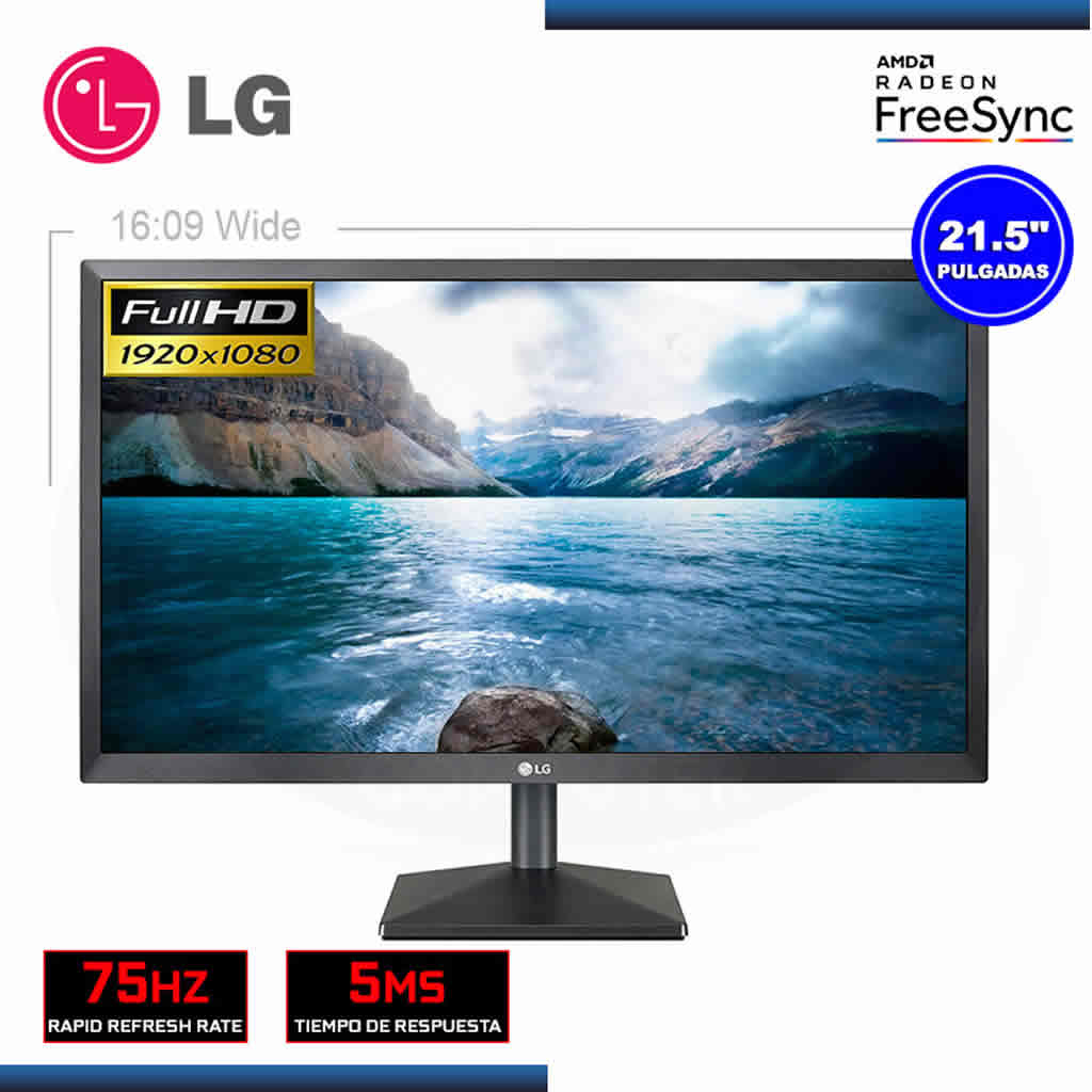 Monitor 27 Pulgadas LG Full HD IPS Radeon FreeSync 5MS 75Hz HDMI 27MK430H-B