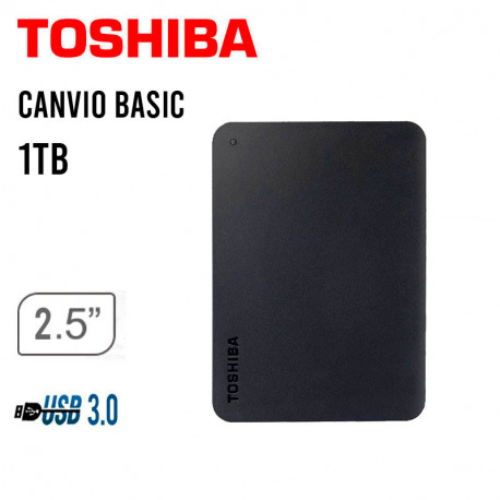 DISCO DURO EXTERNO 1TB TOSHIBA CANVIO BASICS / USB / 2.5″ – Macrochips