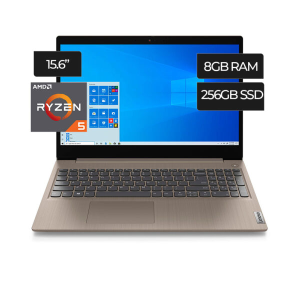 Lenovo IdeaPad 3 15.6 Ordenador portátil, AMD Ryzen 5 3500U 8GB de memoria,  256GB SSD, Windows 10