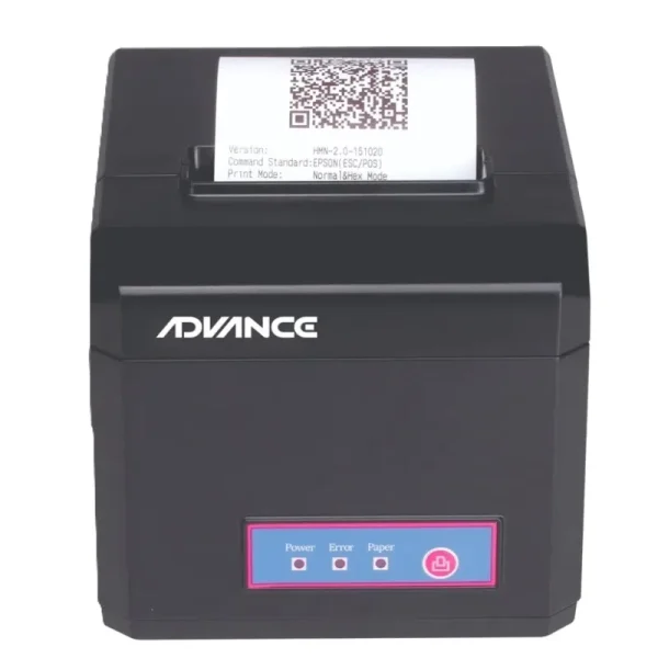 Impresora termica Advance ADV-8010, velocidad de impresion 300 mm/seg ,USB+LAN