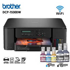 IMPRESORA MULTIFUNCION BROTHER DCP-T530DW, DUPLEX, WIFI, USB, PANEL-LCD