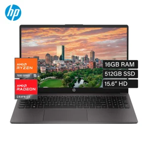 LAPTOP  HP 255 G10 AMD RYZEN 5 7520U / 16GB / SSD 512GB / 15.6″  LED