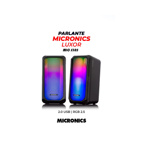 PARLANTE MICRONICS LUXOR MIC S305 2.0 RGB 2.5"