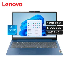 PORTATIL LENOVO IP SLIM3 15IAH8,Ci5-12450H 2.0-4.40GHZ / 16GB RAM / SSD-512GB / 15.6" FHD