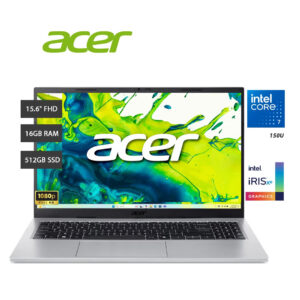 PORTATIL ACER ASPIRE AG15-72P-74U2, 15.6",CORE-7 150U HASTA 5.4GHZ,16GB-D5,SSD-512GB