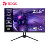 1 MONITOR PLANO TEROS TE-2417S, 23.8" FHD IPS, 144HZ, 1MS, HDMI, DP, AUDIO OUT, PARLANTES
