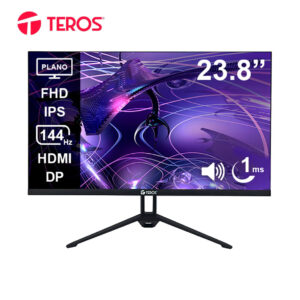 MONITOR PLANO TEROS TE-2417S, 23.8" FHD IPS, 144HZ, 1MS, HDMI, DP, AUDIO OUT, PARLANTES